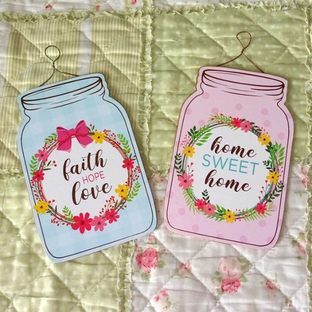 🆕 Mason Jar Sign Set